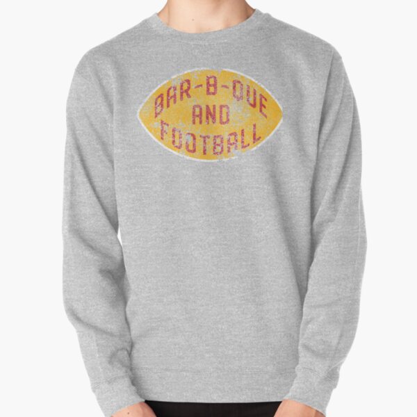 BBQ and Football - Red & Gold Pullover Sweatshirt