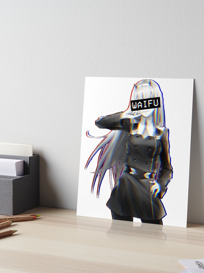 Error Glitch - Sad Anime Girl Art Board Print for Sale by LEVANKOV Items