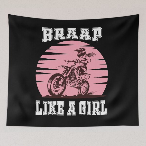 Item preview, Braap Tshirt Motorcycle Girl Motocross Shirt Dirt Bike T-Shirt designed and sold by DSWShirts.