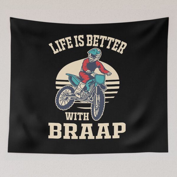 Item preview, Braap Tshirt Motorcycle Motocross Shirt Dirt Bike designed and sold by DSWShirts.