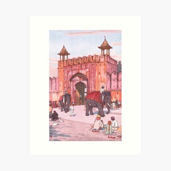 Item preview, Ajmer Gate, Jaipur by Yoshida Hiroshi designed and sold by ArtExpression.