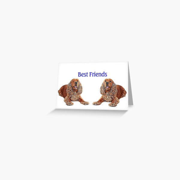Spaniel Best Friends Greeting Card