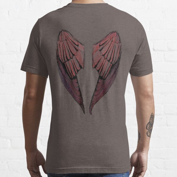 "Wings in red back of shirts" Tshirt for Sale by 42nights