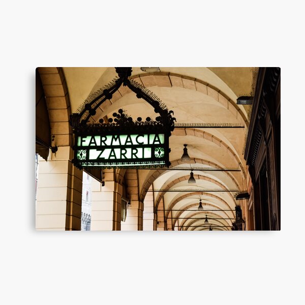 Item preview, Farmacia Sign in a Portico in Bologna designed and sold by Alana Yurczyk.