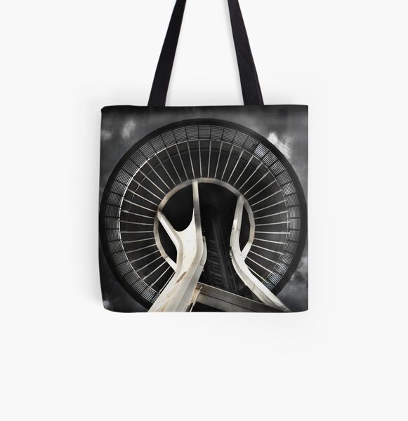 Seattle Space Needle All Over Print Tote Bag