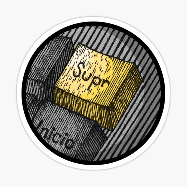 The sacred key Sticker