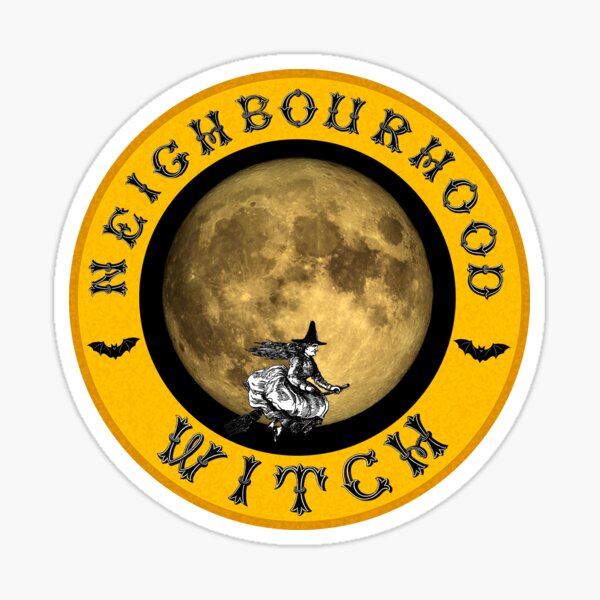 neighbourhood-witch-british-spelling-sticker-by-grinningskull