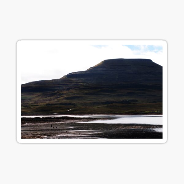 Walking the dogs under MacLeod's Tables, Skye Sticker