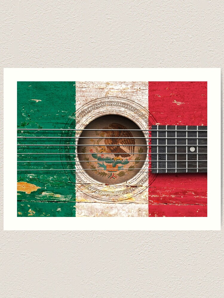 アート・デザイン・音楽 Gustavo GAILLEBOTTE Blue Guitar Graffiti Art – Urban Music Wall Print – Digital