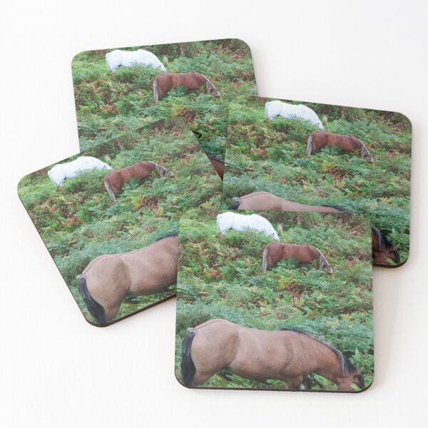 Item preview, Three horses grazing in the Scottish Highlands designed and sold by Richard Flint.