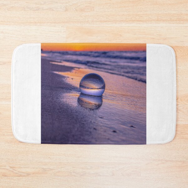 Item preview, PURPLE GLASS  BALL SUNSET ON LAKE MICHIGAN designed and sold by Joshua  Satterlee.