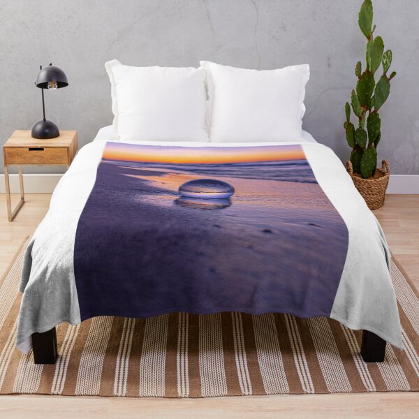 Item preview, PURPLE GLASS BALL SUNSET ON LAKE MICHIGAN designed and sold by Joshua Satterlee.