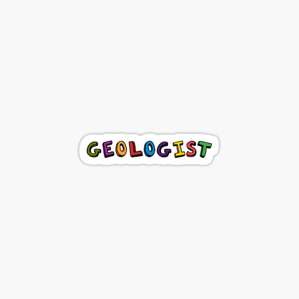 Item preview, Colorful Geologist Lettering designed and sold by MadPanda.