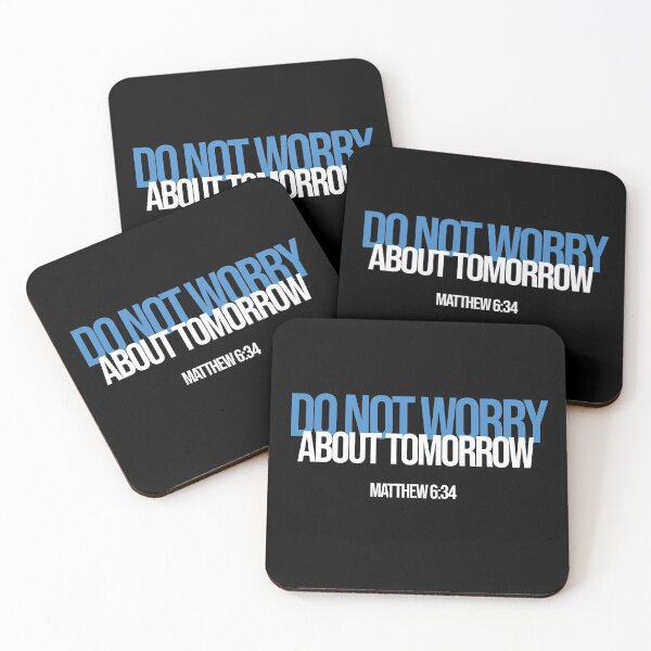 Item preview, Do Not Worry About Tomorrow Matthew 6:34 Tshirt Bible Jesus designed and sold by JoDesignLab.