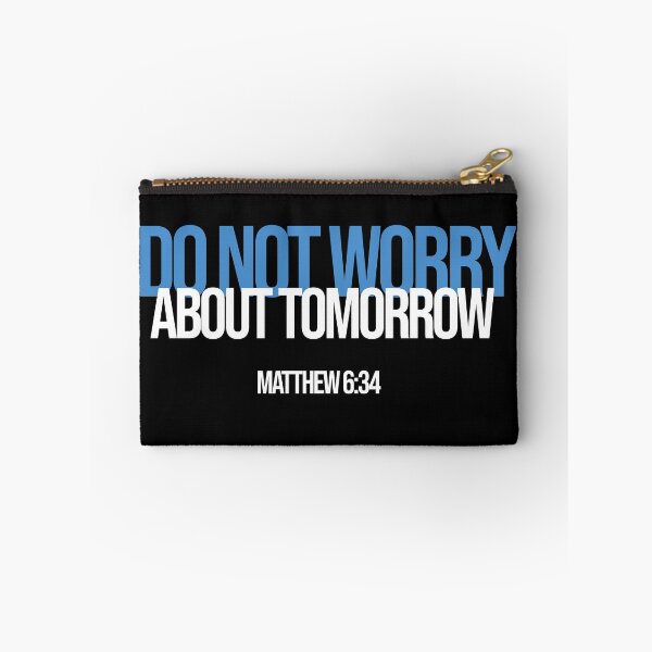 Item preview, Do Not Worry About Tomorrow Matthew 6:34 Tshirt Bible Jesus designed and sold by JoDesignLab.