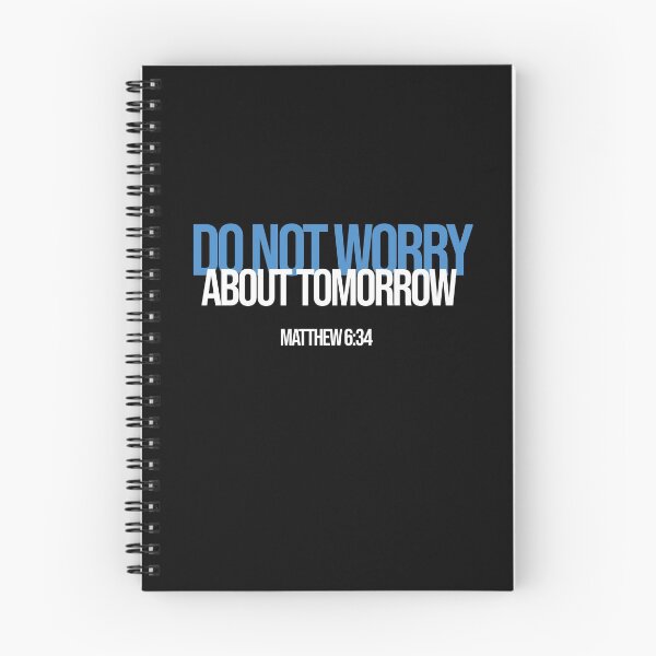 Item preview, Do Not Worry About Tomorrow Matthew 6:34 Tshirt Bible Jesus designed and sold by JoDesignLab.
