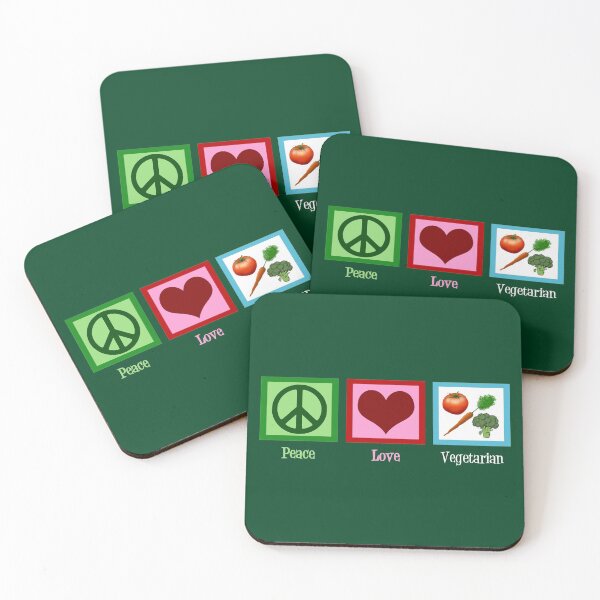 Artikelvorschau, Friedensliebes-Vegetarier entworfen und verkauft von Epic Love Designs.