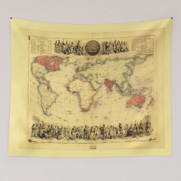 Item preview, British Empire Map (circa 1850) designed and sold by allhistory.