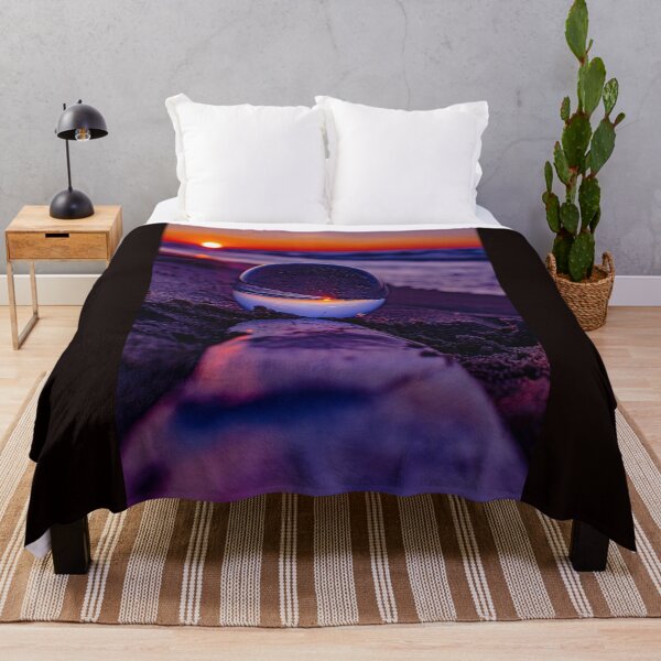 Item preview, PURPLE AND RED GLASS BALL SUNSET ON LAKE MICHIGAN designed and sold by Joshua Satterlee.