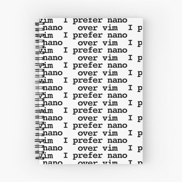 Item preview, I prefer nano over vim designed and sold by ngwoosh.