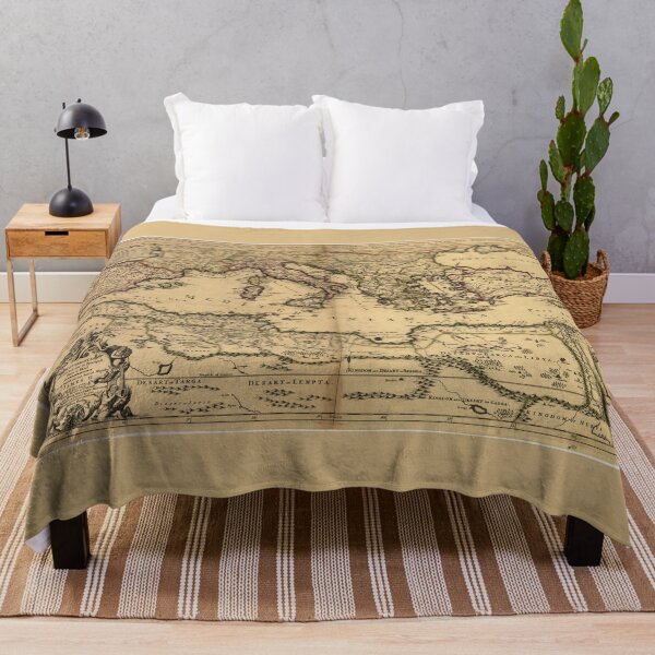 Item preview, Mediterranean Sea Map (1685) designed and sold by allhistory.