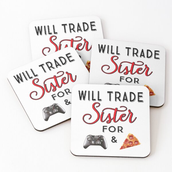 Item preview, Will Trade Sister For Video Games And Pizza Funny design designed and sold by tronictees.