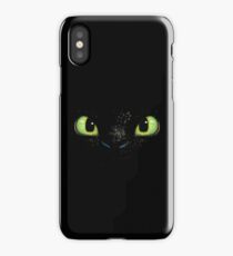 Toothless fiery eyes iPhone Case