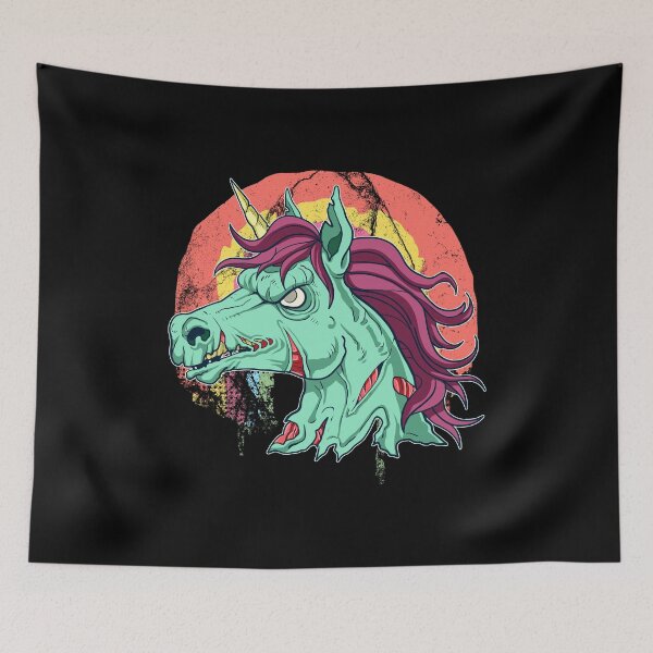 Item preview, Zombicorn Zombie Unicorn Undead Scary Halloween design designed and sold by tronictees.