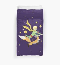 The Little Prince - Flight Through Space Duvet Cover
