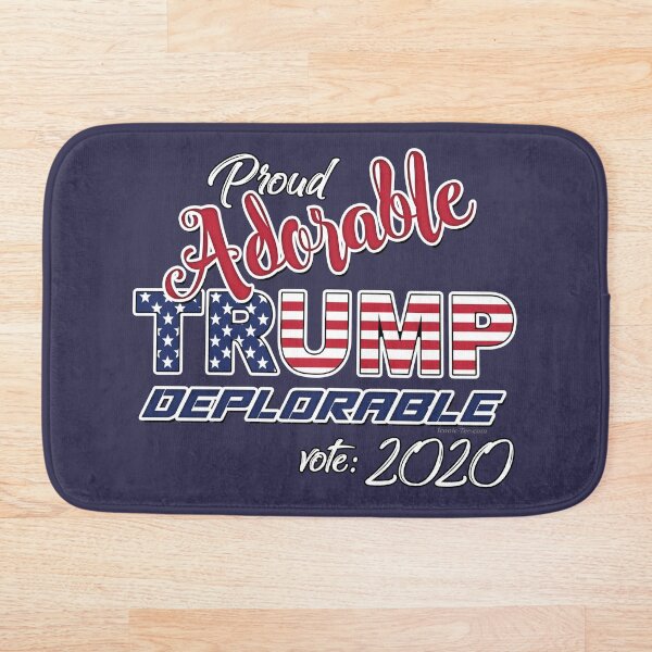 2020 Adorable Deplorable | TRUMP SUPPORTER Bath Mat