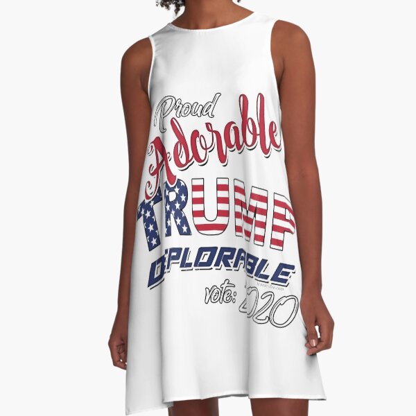2020 Adorable Deplorable | TRUMP SUPPORTER A-Line Dress