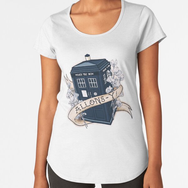 Allons-y! Premium Scoop T-Shirt