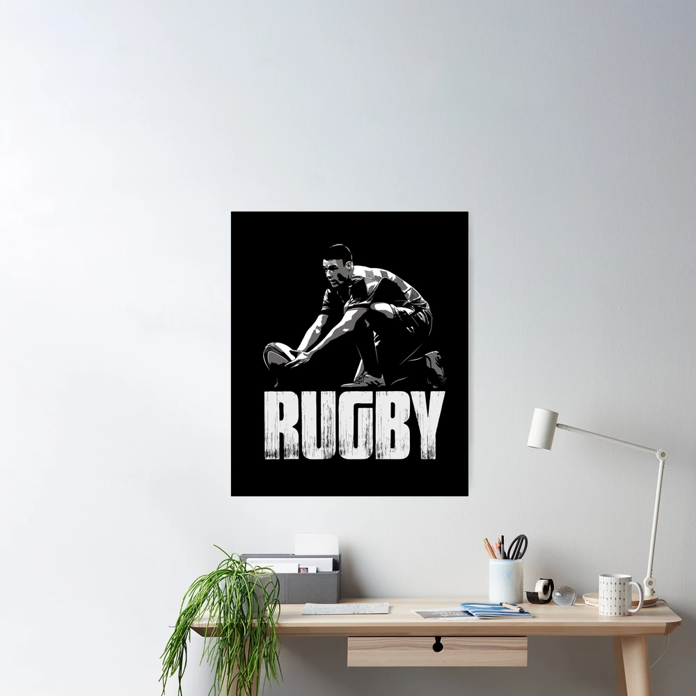 Rugby Player Set of 2 Prints, Teen Wall Art, Rugby Poster, Gift