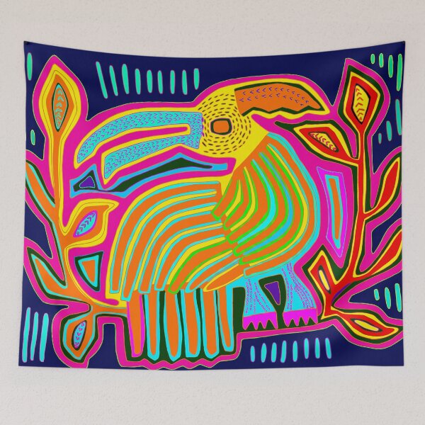Item preview, KUNA TROPICAL PARROT designed and sold by Esprit-Mystique.