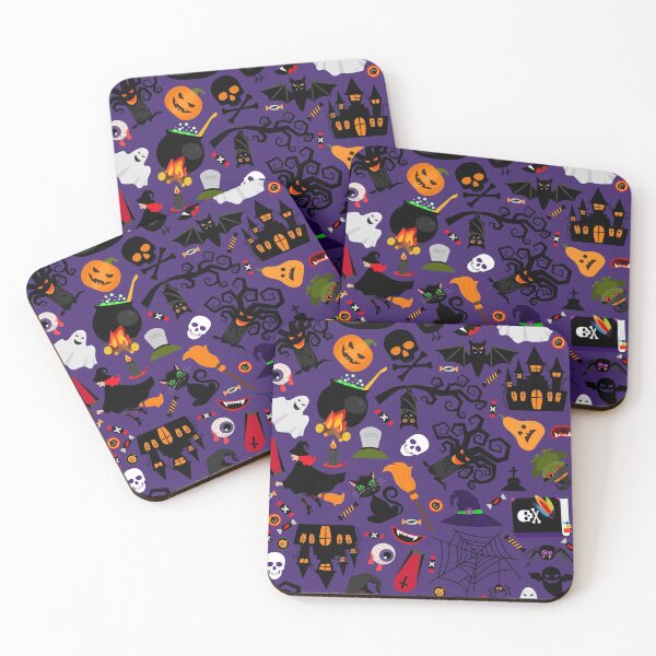 Item preview, Halloween pattern with purple background designed and sold by TheSimpleMan.