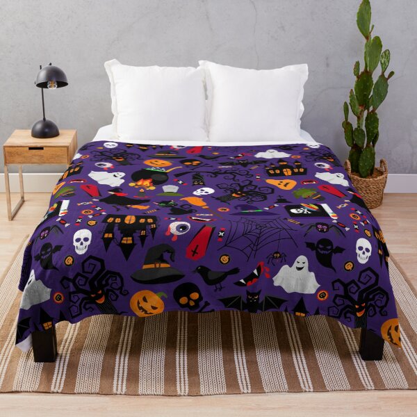 Item preview, Halloween pattern with purple background designed and sold by TheSimpleMan.