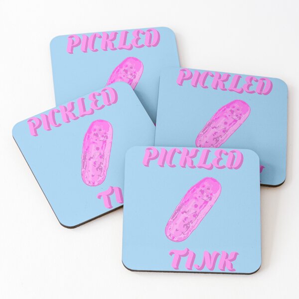 Item preview, Pickled Tink, Tickled Pink word play. Pink Pickle designed and sold by CharJens.