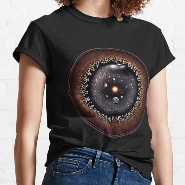 Observable Universe Logarithmic Illustration (2019 Version!) Classic T-Shirt