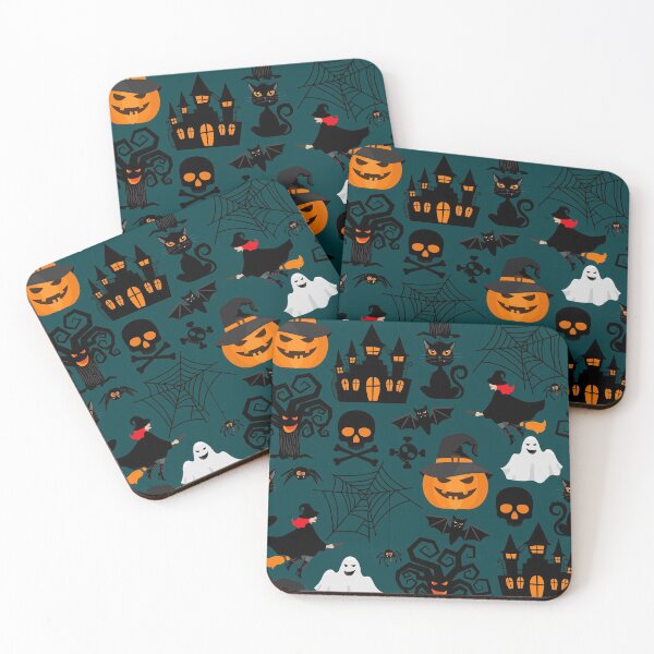 Item preview, Halloween pattern with green background designed and sold by TheSimpleMan.