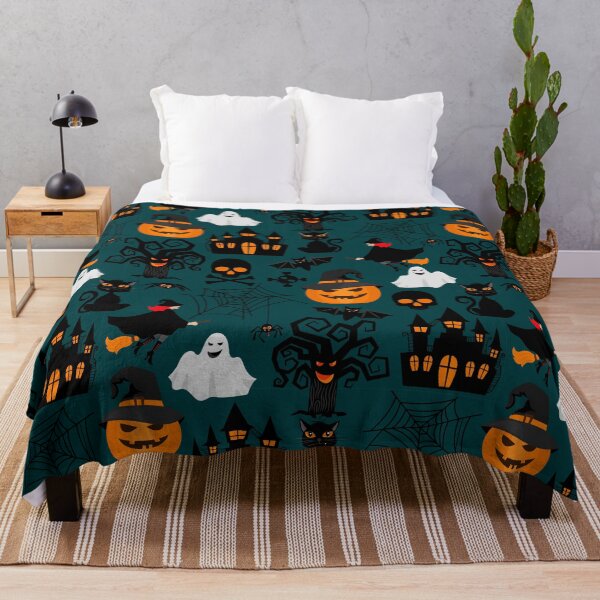Item preview, Halloween pattern with green background designed and sold by TheSimpleMan.