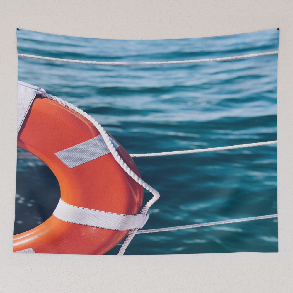 Seas The Day on a tapestry