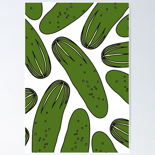 Item preview, Pickles Green Cucumbers designed and sold by NOTSNIW ART.