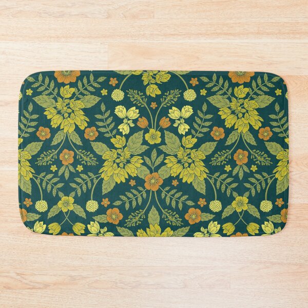 Item preview, Yellow, Green, Orange & Teal Floral Pattern designed and sold by somecallmebeth.
