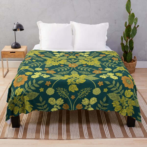 Item preview, Yellow, Green, Orange & Teal Floral Pattern designed and sold by somecallmebeth.