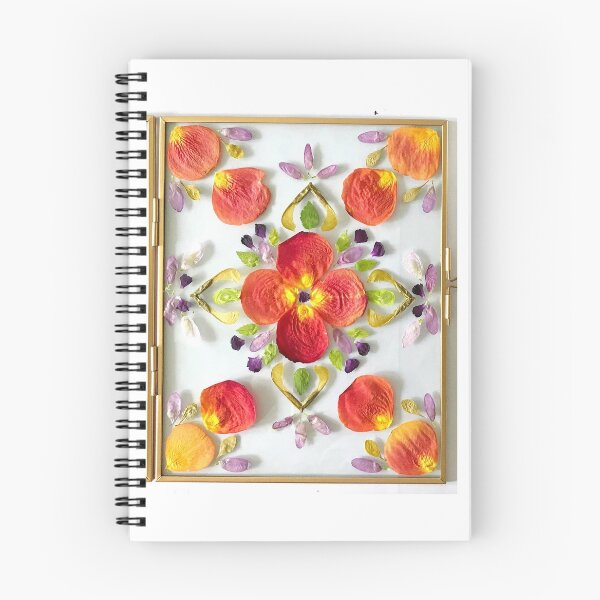 Item preview, Dried Flowers Still Life Mandala Arrangement in Glass Frame designed and sold by Anna Grunduls.