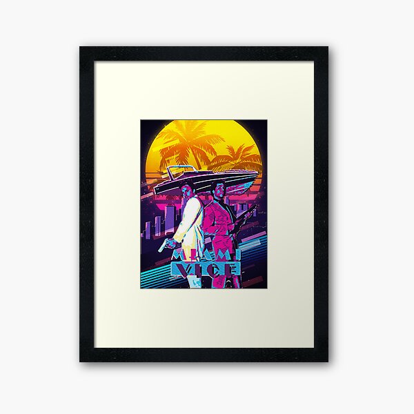 Sonny and Rico retro art Framed Art Print