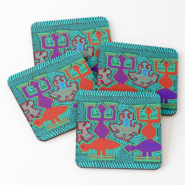 Item preview, KUNA SHAMAN FAMILY WITH TURTLES designed and sold by Esprit-Mystique.