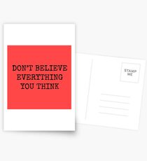 Don’t Believe Everything You Think Postcards