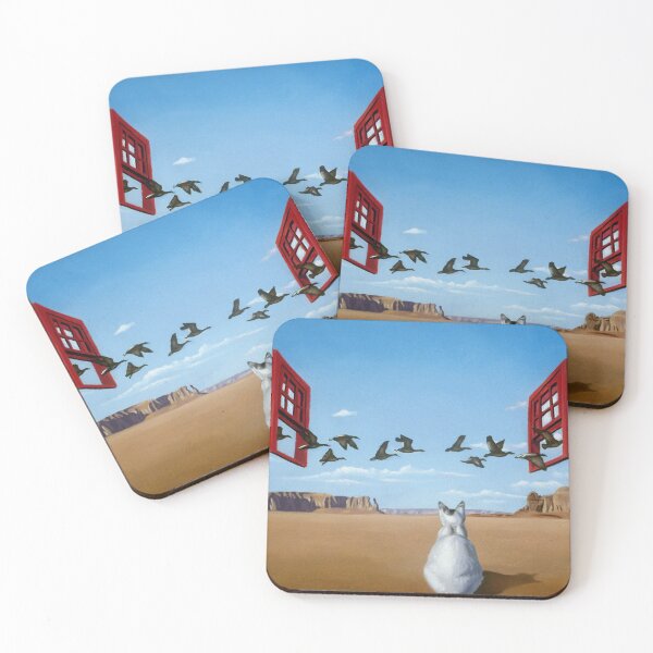 Item preview, Surrealistic Cat Art - Bird Watcher designed and sold by mikebridges.