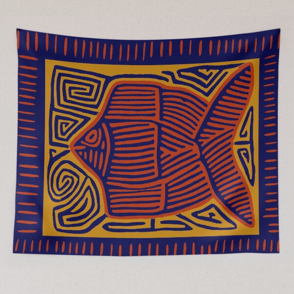 Item preview, KUNA INDIAN PESCADO designed and sold by Esprit-Mystique.